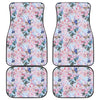 Blossom Floral Flower Pattern Print Front and Back Car Floor Mats