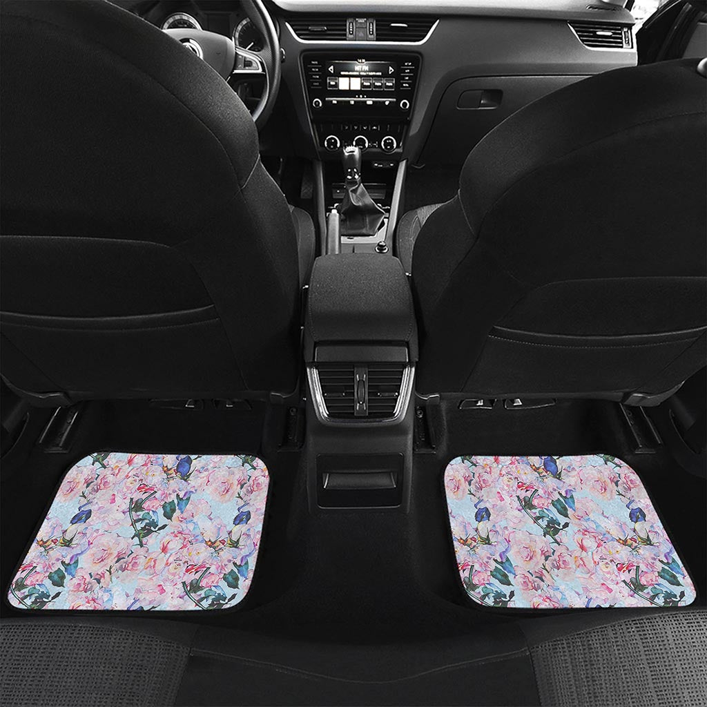 Blossom Floral Flower Pattern Print Front and Back Car Floor Mats