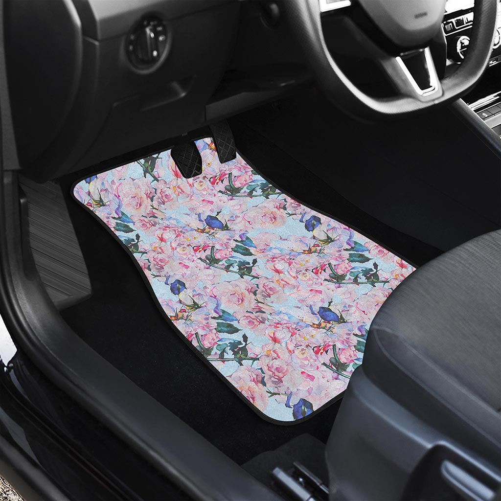 Blossom Floral Flower Pattern Print Front and Back Car Floor Mats