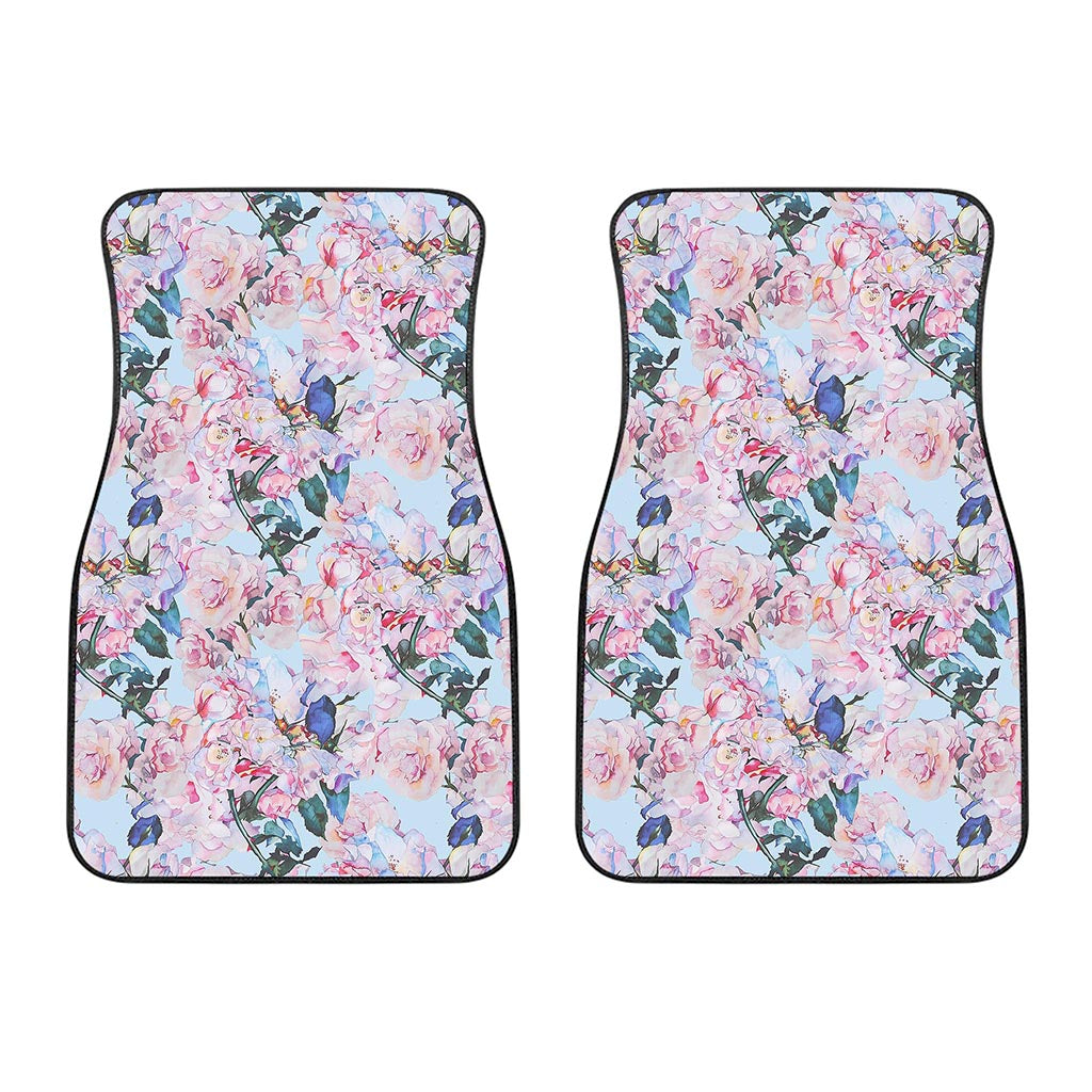Blossom Floral Flower Pattern Print Front Car Floor Mats