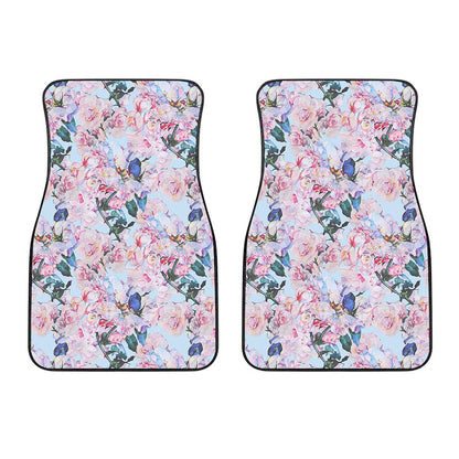 Blossom Floral Flower Pattern Print Front Car Floor Mats