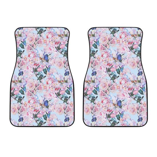 Blossom Floral Flower Pattern Print Front Car Floor Mats