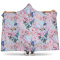 Blossom Floral Flower Pattern Print Hooded Blanket