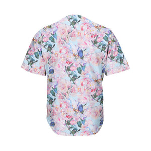 Blossom Floral Flower Pattern Print Men's Baseball Jersey