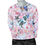 Blossom Floral Flower Pattern Print Men's Crewneck Sweatshirt GearFrost