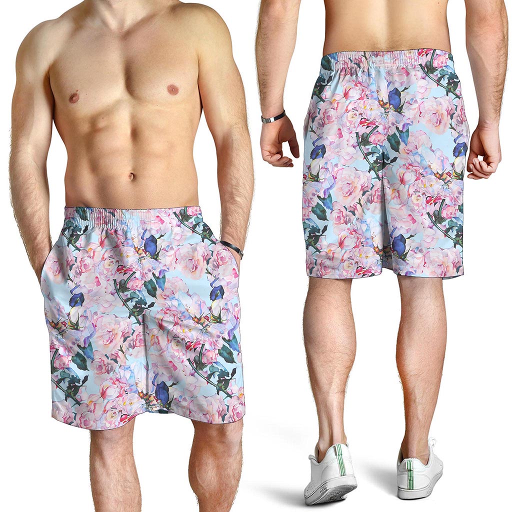 Blossom Floral Flower Pattern Print Men's Shorts