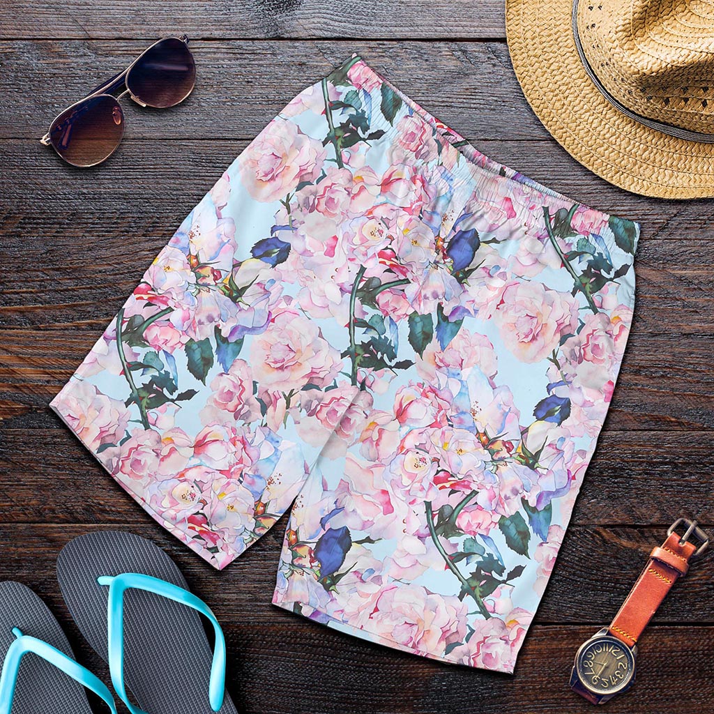 Blossom Floral Flower Pattern Print Men's Shorts