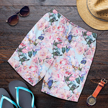 Blossom Floral Flower Pattern Print Men's Shorts