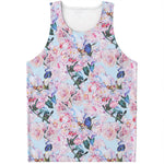 Blossom Floral Flower Pattern Print Men's Tank Top