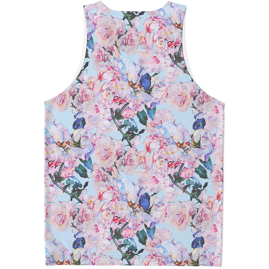 Blossom Floral Flower Pattern Print Men's Tank Top