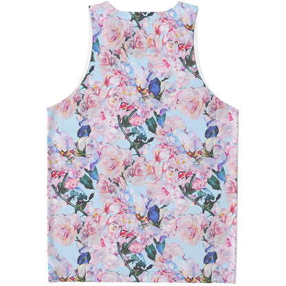 Blossom Floral Flower Pattern Print Men's Tank Top