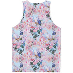 Blossom Floral Flower Pattern Print Men's Tank Top