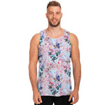 Blossom Floral Flower Pattern Print Men's Tank Top