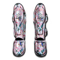 Blossom Floral Flower Pattern Print Muay Thai Shin Guards