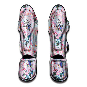 Blossom Floral Flower Pattern Print Muay Thai Shin Guard