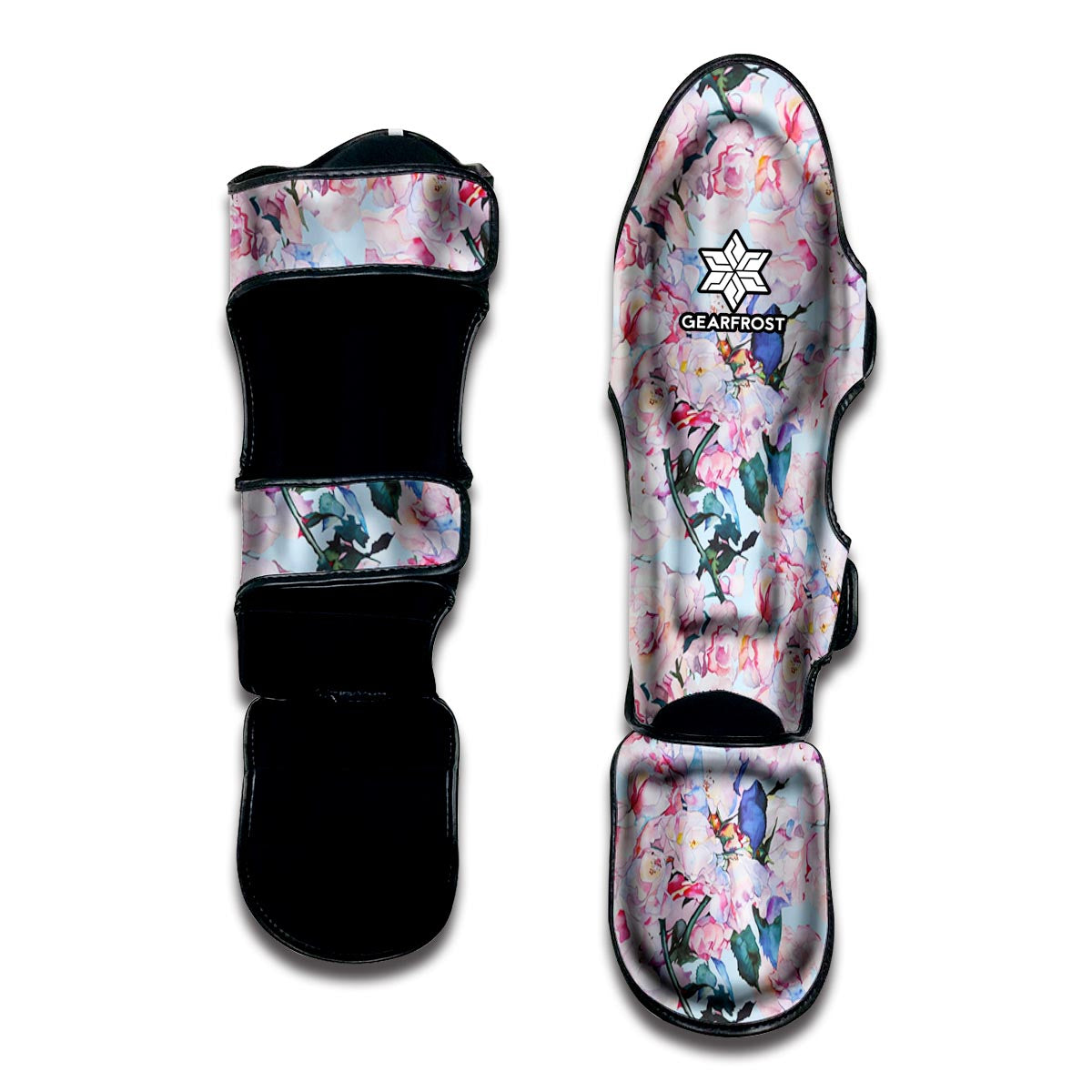 Blossom Floral Flower Pattern Print Muay Thai Shin Guard