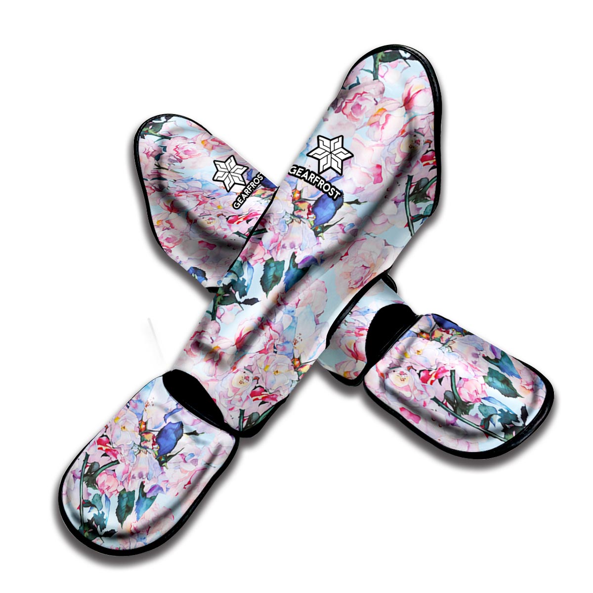 Blossom Floral Flower Pattern Print Muay Thai Shin Guard