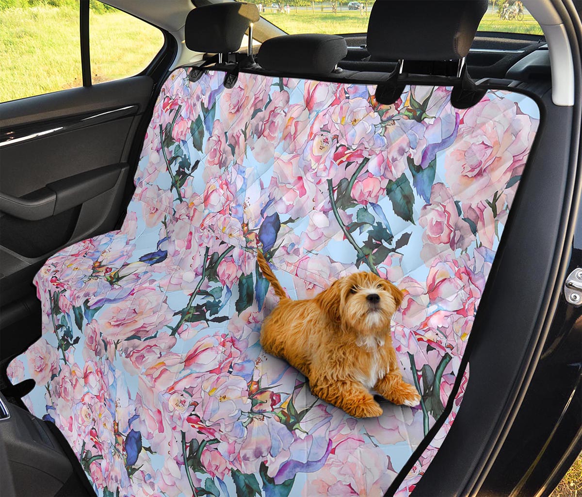 Blossom Floral Flower Pattern Print Pet Car Back Seat Cover