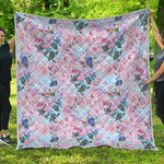 Blossom Floral Flower Pattern Print Quilt