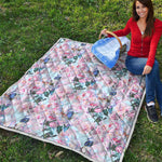 Blossom Floral Flower Pattern Print Quilt