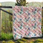 Blossom Floral Flower Pattern Print Quilt