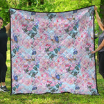 Blossom Floral Flower Pattern Print Quilt