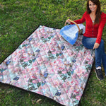 Blossom Floral Flower Pattern Print Quilt