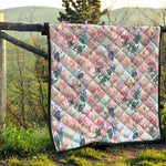 Blossom Floral Flower Pattern Print Quilt