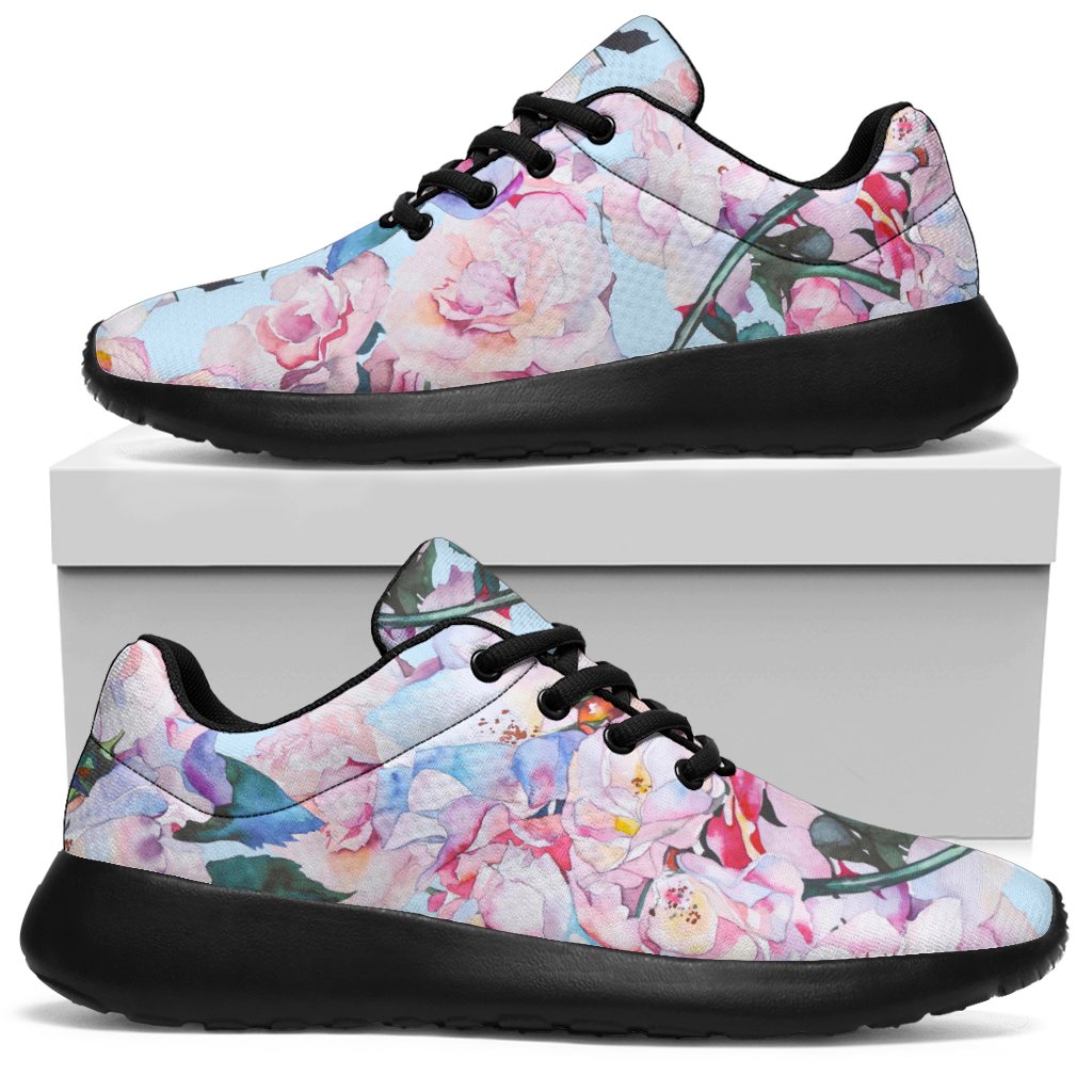 Blossom Floral Flower Pattern Print Sport Shoes GearFrost