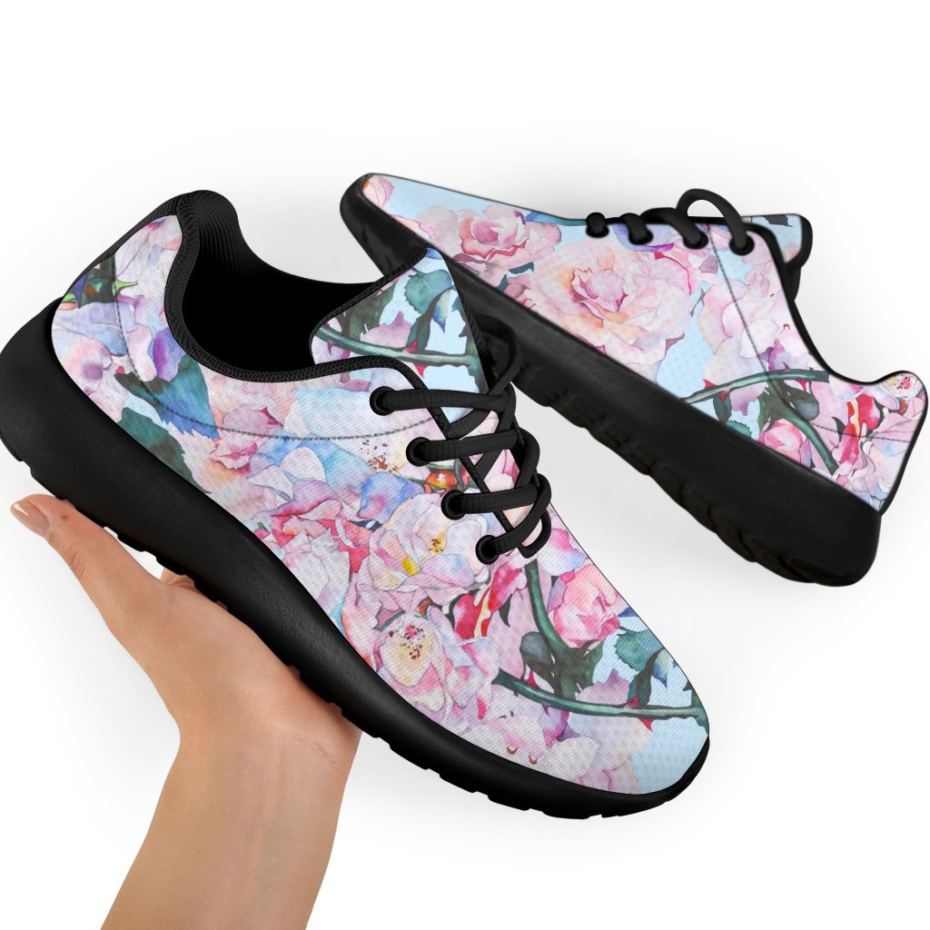 Blossom Floral Flower Pattern Print Sport Shoes GearFrost