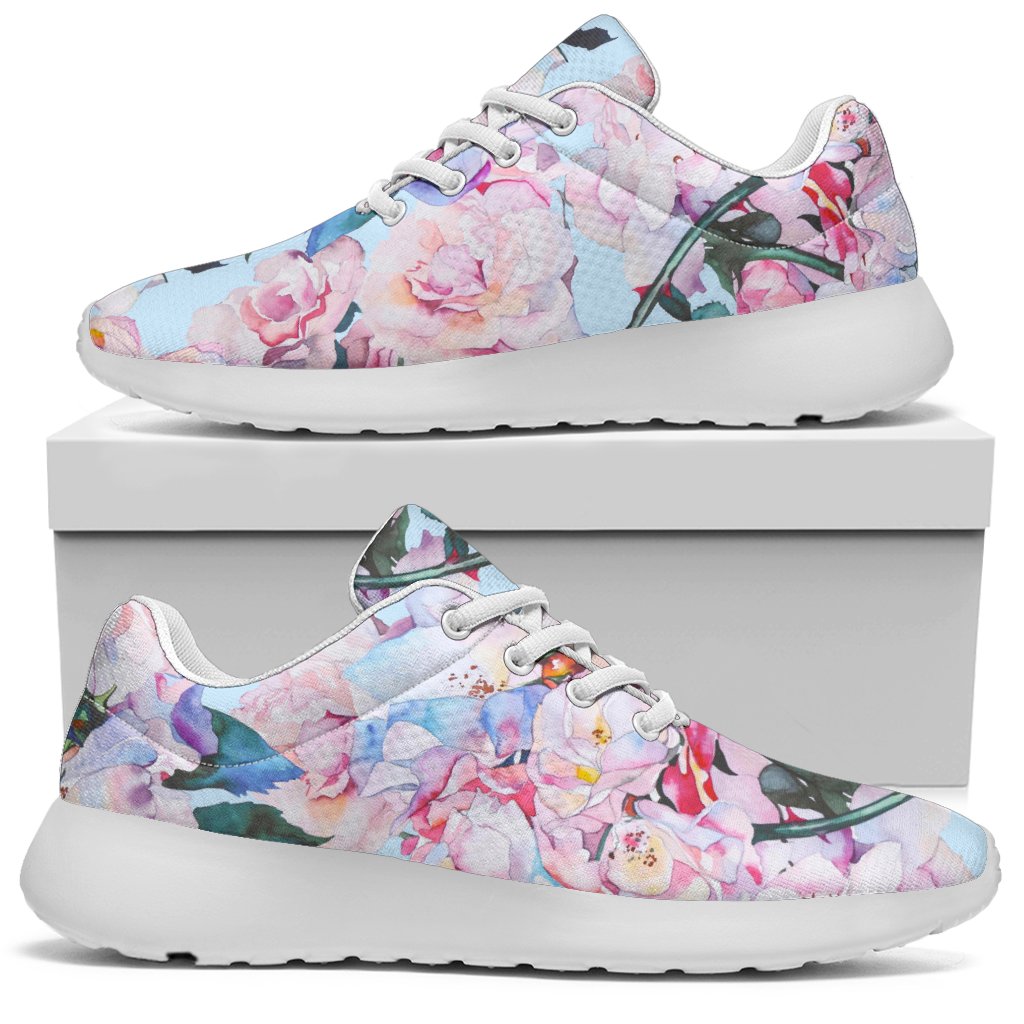 Blossom Floral Flower Pattern Print Sport Shoes GearFrost