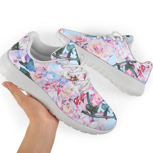 Blossom Floral Flower Pattern Print Sport Shoes GearFrost