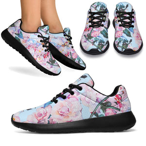 Blossom Floral Flower Pattern Print Sport Shoes GearFrost