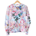 Blossom Floral Flower Pattern Print Women's Crewneck Sweatshirt