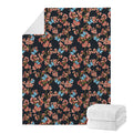 Blossom Flower Butterfly Print Blanket