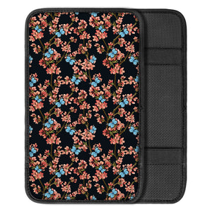 Blossom Flower Butterfly Print Car Center Console Cover
