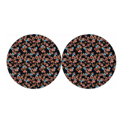 Blossom Flower Butterfly Print Car Coasters