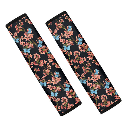 Blossom Flower Butterfly Print Car Seat Belt Covers