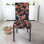 Blossom Flower Butterfly Print Dining Chair Slipcover