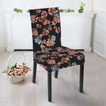 Blossom Flower Butterfly Print Dining Chair Slipcover