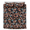 Blossom Flower Butterfly Print Duvet Cover Bedding Set
