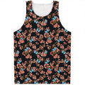 Blossom Flower Butterfly Print Men's Tank Top