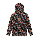 Blossom Flower Butterfly Print Pullover Hoodie