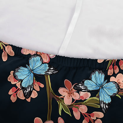 Blossom Flower Butterfly Print Sofa Cover