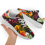 Blossom Flowers Skull Pattern Print Sport Shoes GearFrost