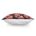 Blossom Peony Skull Pattern Print Pillow Cover