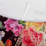 Blossom Peony Skull Pattern Print Sofa Cover