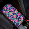 Blossom Tropical Flower Pattern Print Car Center Console Cover
