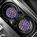 Blossom Tropical Flower Pattern Print Car Coasters