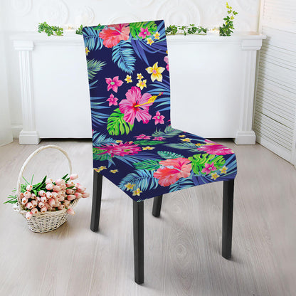 Blossom Tropical Flower Pattern Print Dining Chair Slipcover